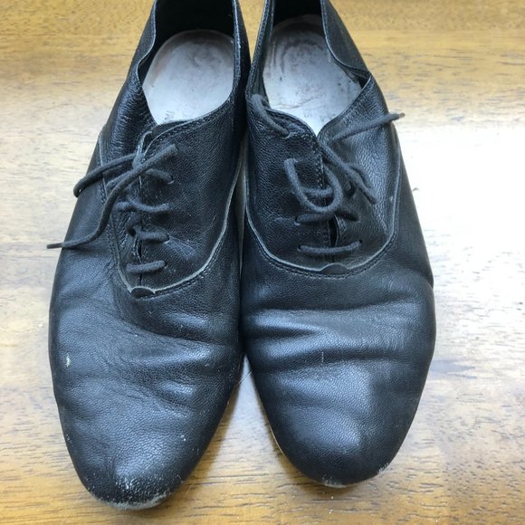 Repetto Black Jazz Flats for Outdoors - Picture 2 of 6